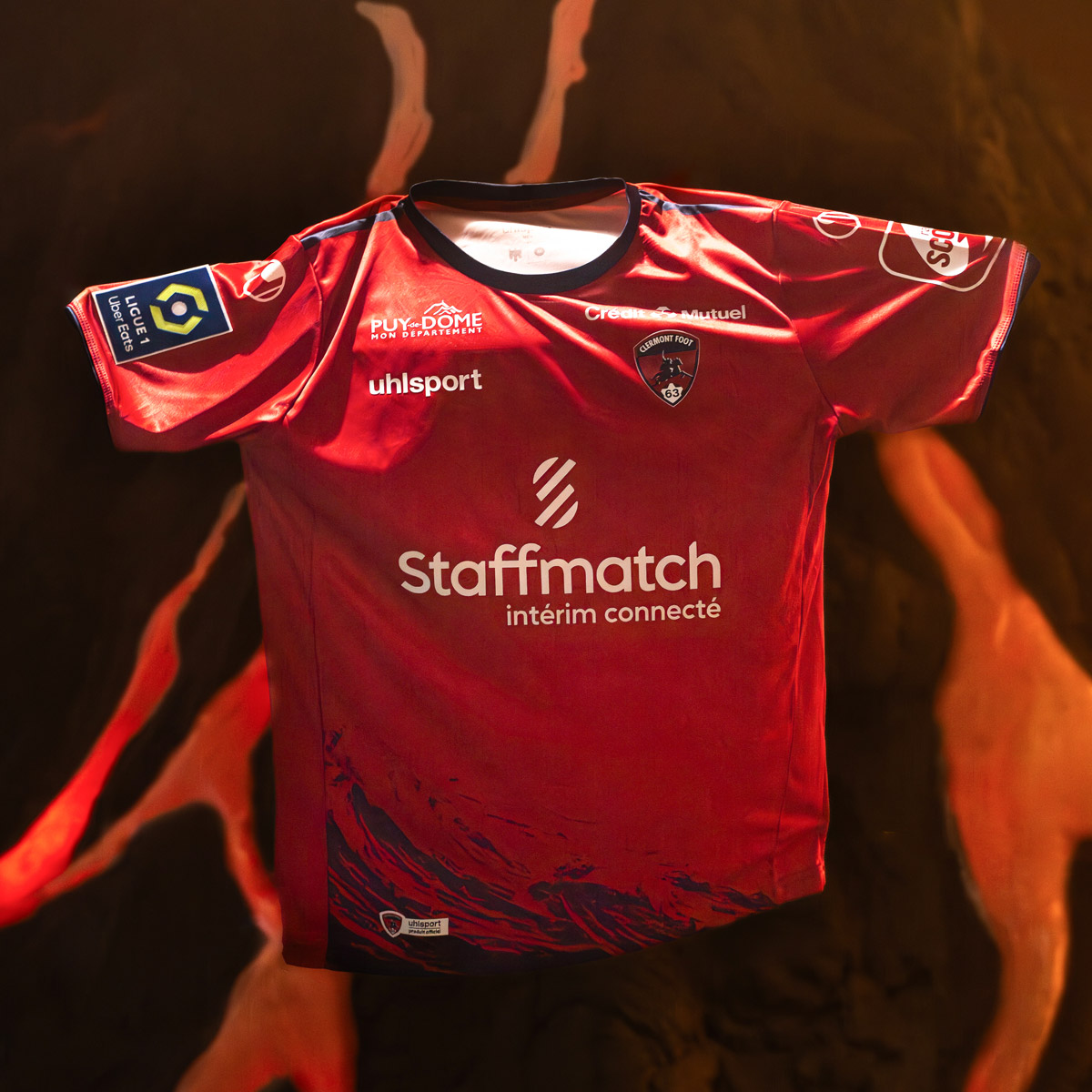 Clermont Foot Heimtrikot 2023 24 