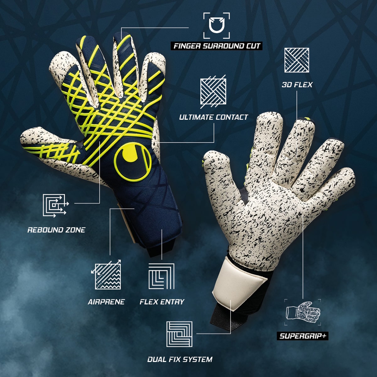 Prediction Supergrip+ Finger Surround Torwarthandschuhe Prediction Supergrip+ Finger Surround Torwarthandschuhe für professionelle Torhüter