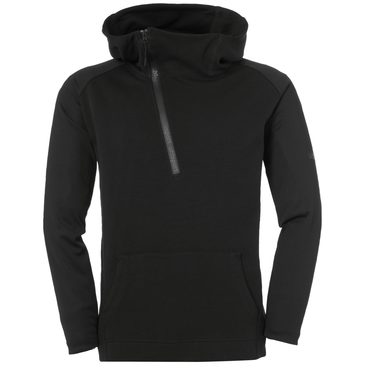 ESSENTIAL PRO ZIP-HOODIE Black Front