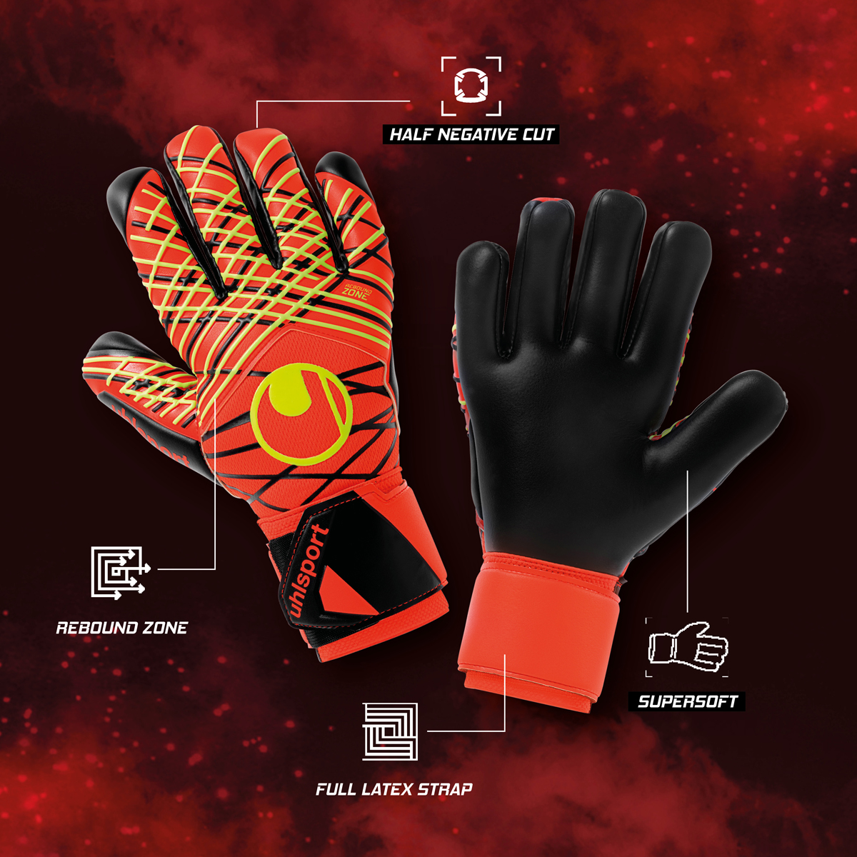 Fire Edition Absolutgrip HN Fit #364 Torwarthandschuhe Fire Edition Absolutgrip HN Fit #364 Torwarthandschuhe mit Absolutgrip Latex für maximale Griffsicherheit