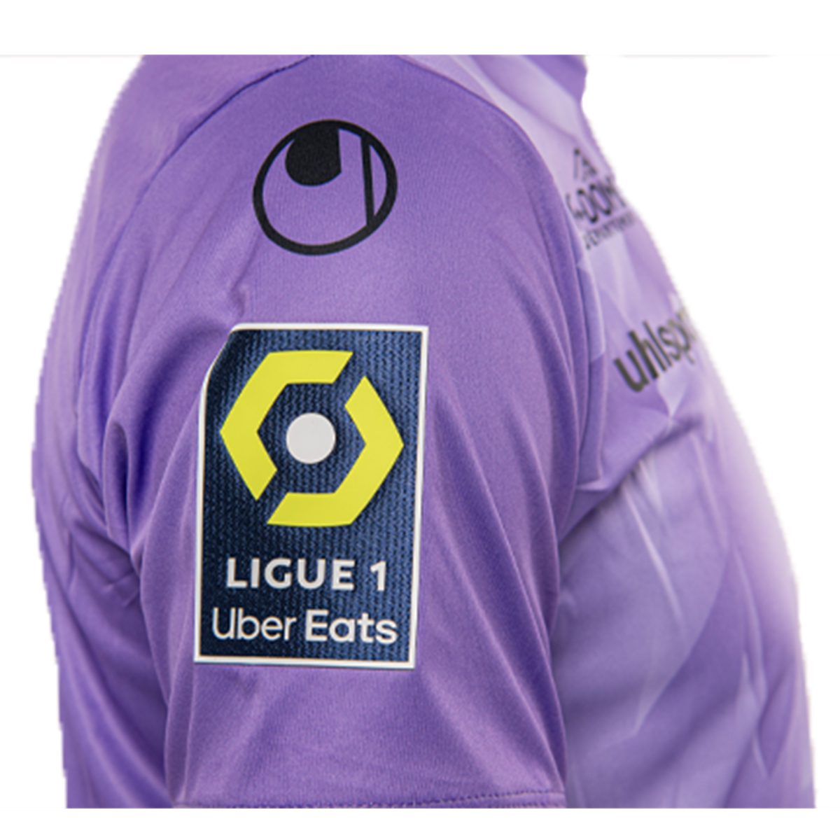 Clermont Foot Torwarttrikot 2023 24 Seiten Ansicht mit Ligue 1 logo