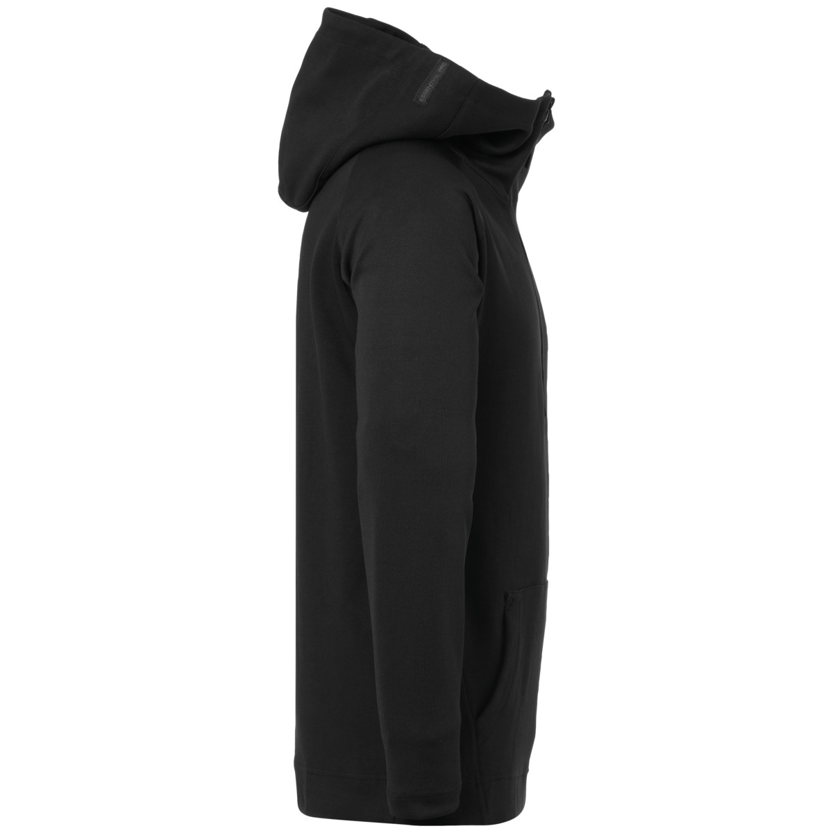 ESSENTIAL PRO ZIP-HOODIE Black Side Right