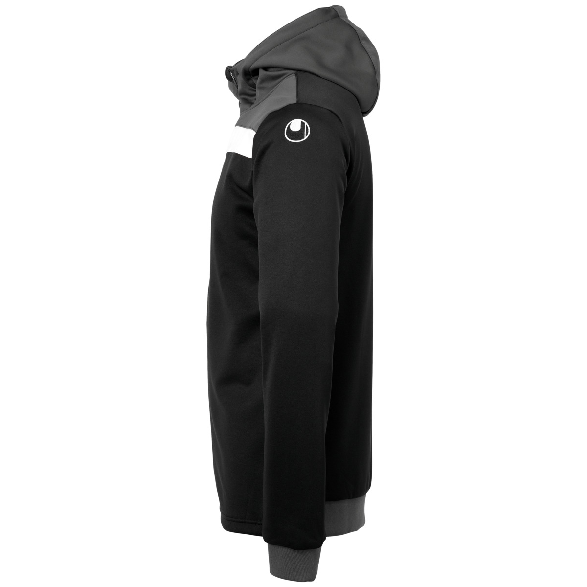OFFENSE 23 MULTI HOOD JACKET schwarz anthra weiß Side Left
