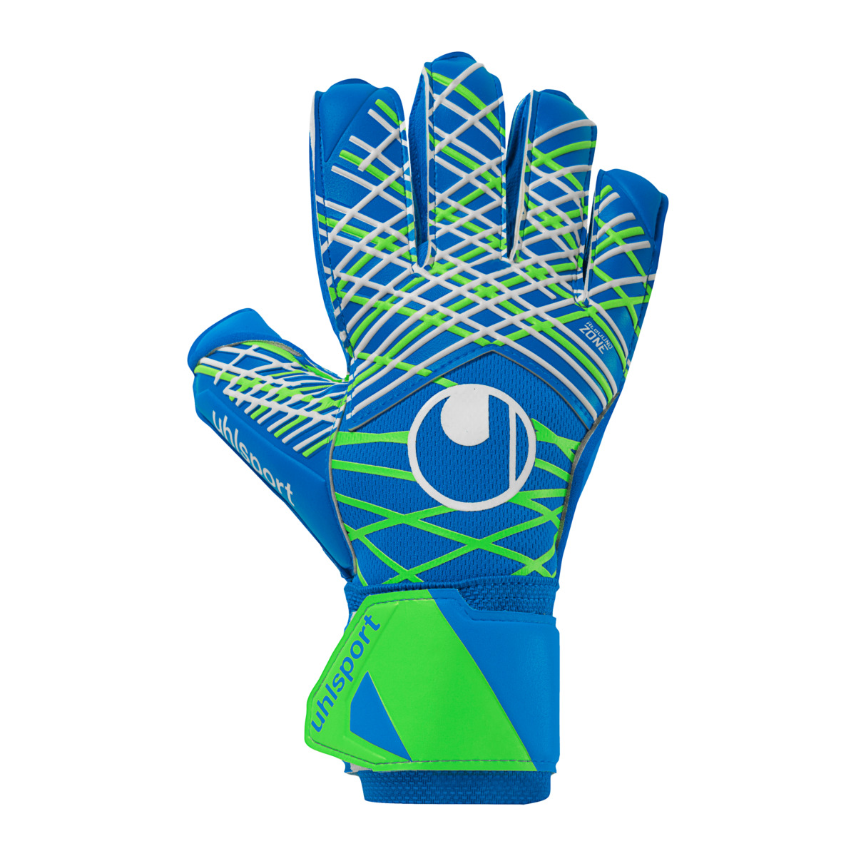 uhlsport Aquasoft Torwarthandschuhe uhlsport Aquasoft Torwarthandschuhe in Blau für nasse Wetterbedingungen