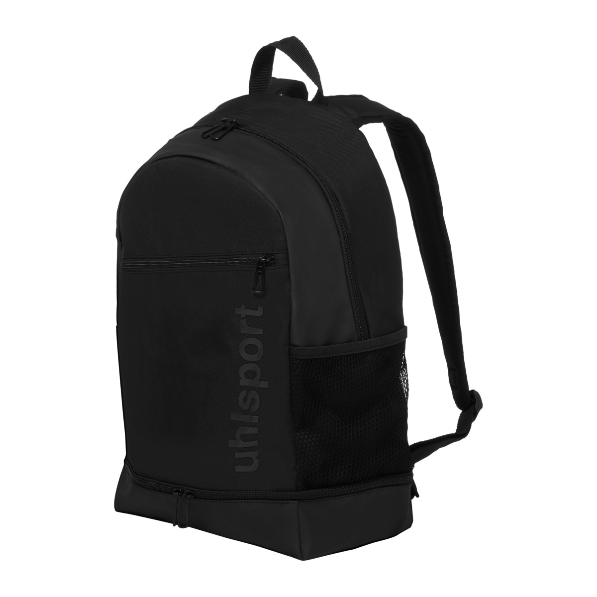 Essential Rucksack Bodenfach Kids Schwarz Seitlich 