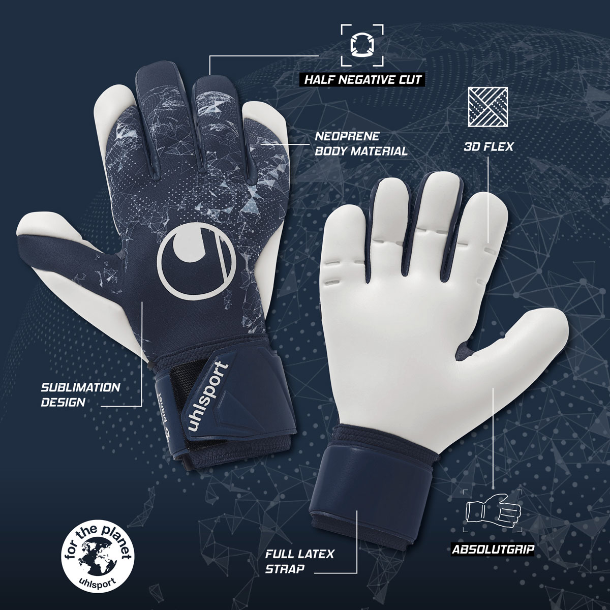 Earth Edition Absolutgrip HN Earth Edition Absolutgrip HN Torwarthandschuhe mit Absolutgrip Latex für maximalen Grip