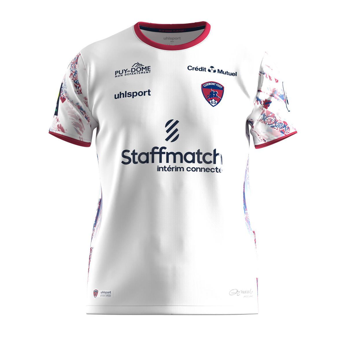 Clermont Foot Auswärtstrikot 2023 24 Front Ansicht
