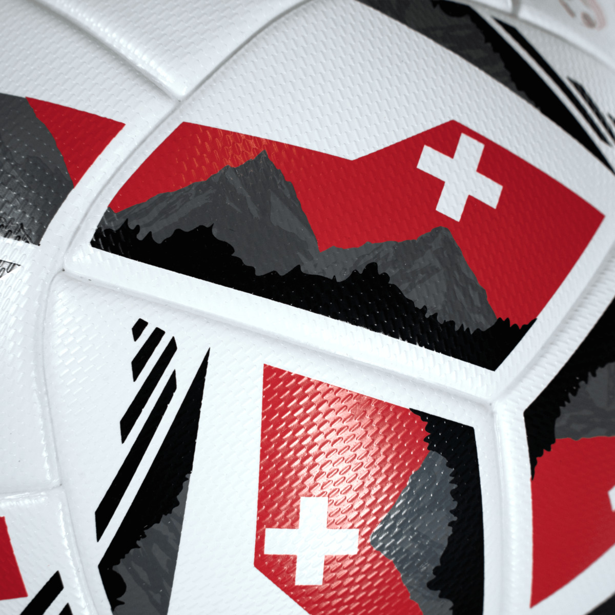 Uhlsport Fußball Schweiz 1.Liga Weiß Schwarz Rot