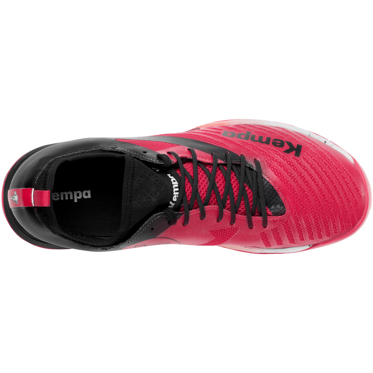 Kempa Homme Wing 2.0 – Chaussures De Handball Confortables Et Adhérentes – Blanc/Rouge/Noir – Taille 43