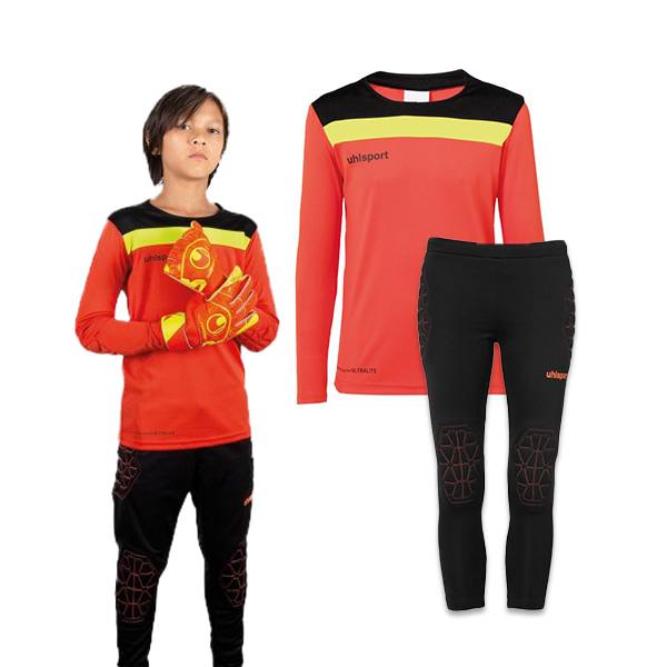 OFFENSE 23 TORWART-SET JUNIOR dynamic orange schwarz fluo gelb Worn