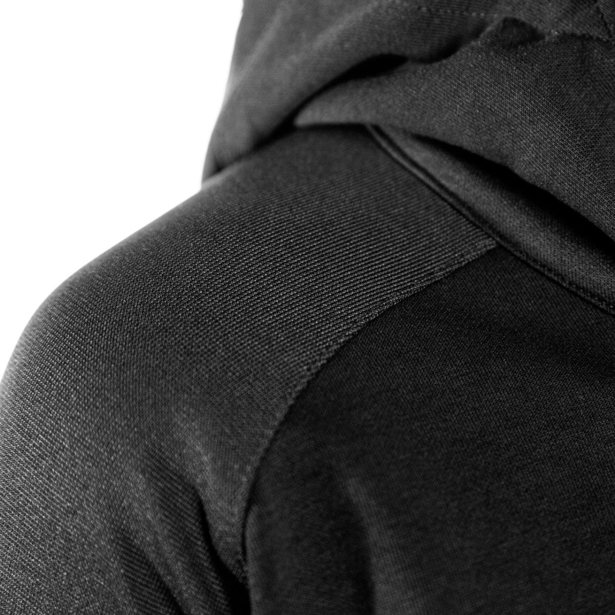 ESSENTIAL PRO ZIP-HOODIE Black Shoulder