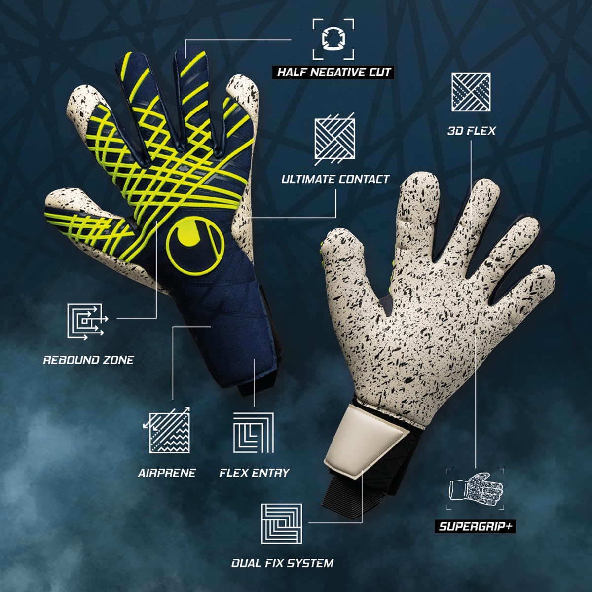 Prediction Supergrip+ HN Torwarthandschuhe Prediction Supergrip+ HN Torwarthandschuhe mit dynamischem Design in Profiqualität