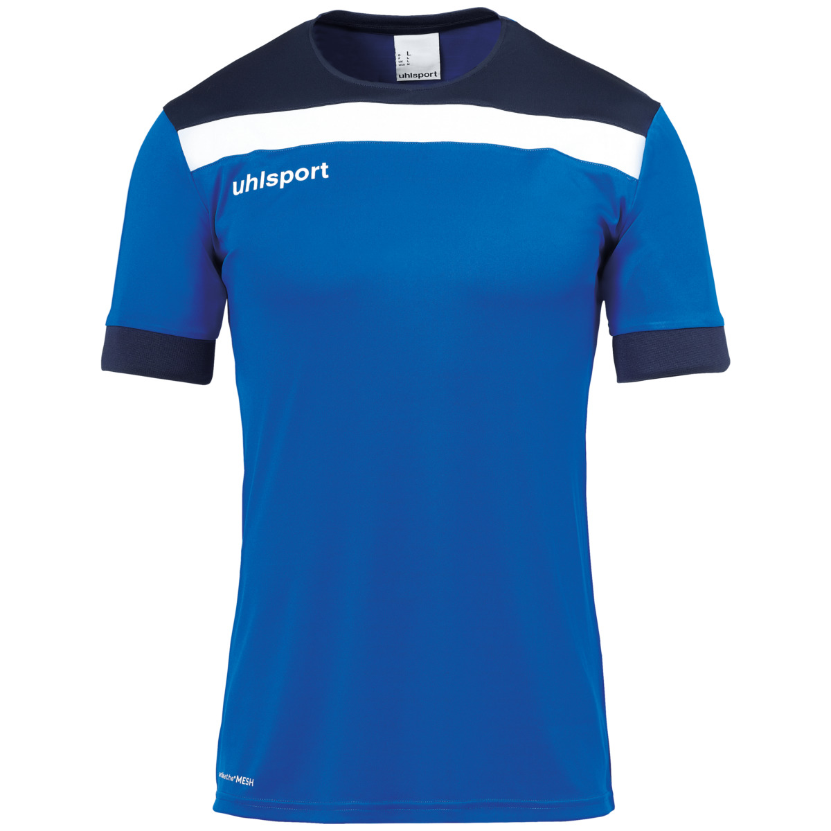 OFFENSE 23 TRIKOT KURZARM azurblau marine weiß Front 02