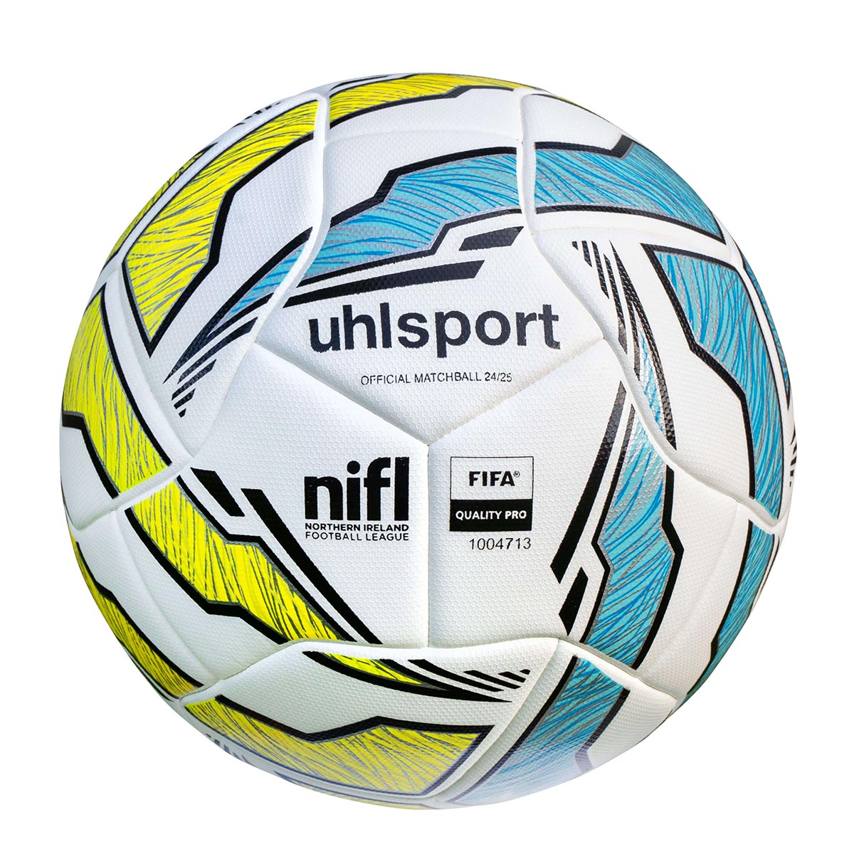 Uhlsport Fußball NIFL 24/25 Weiß Gelb Türkis