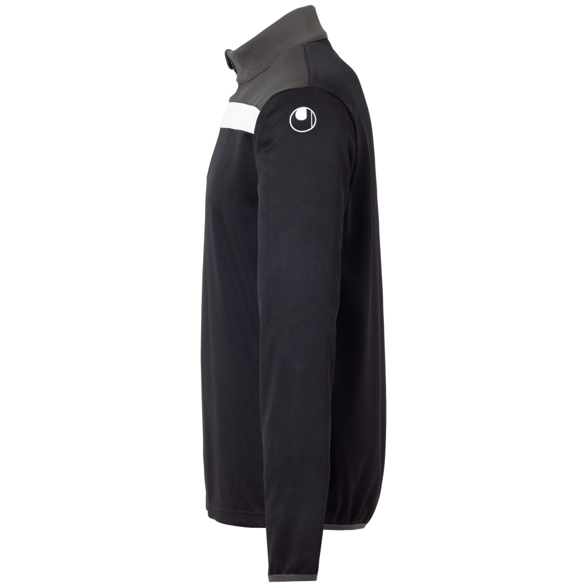 OFFENSE 23 ZIP TOP schwarz anthra weiß Side Left