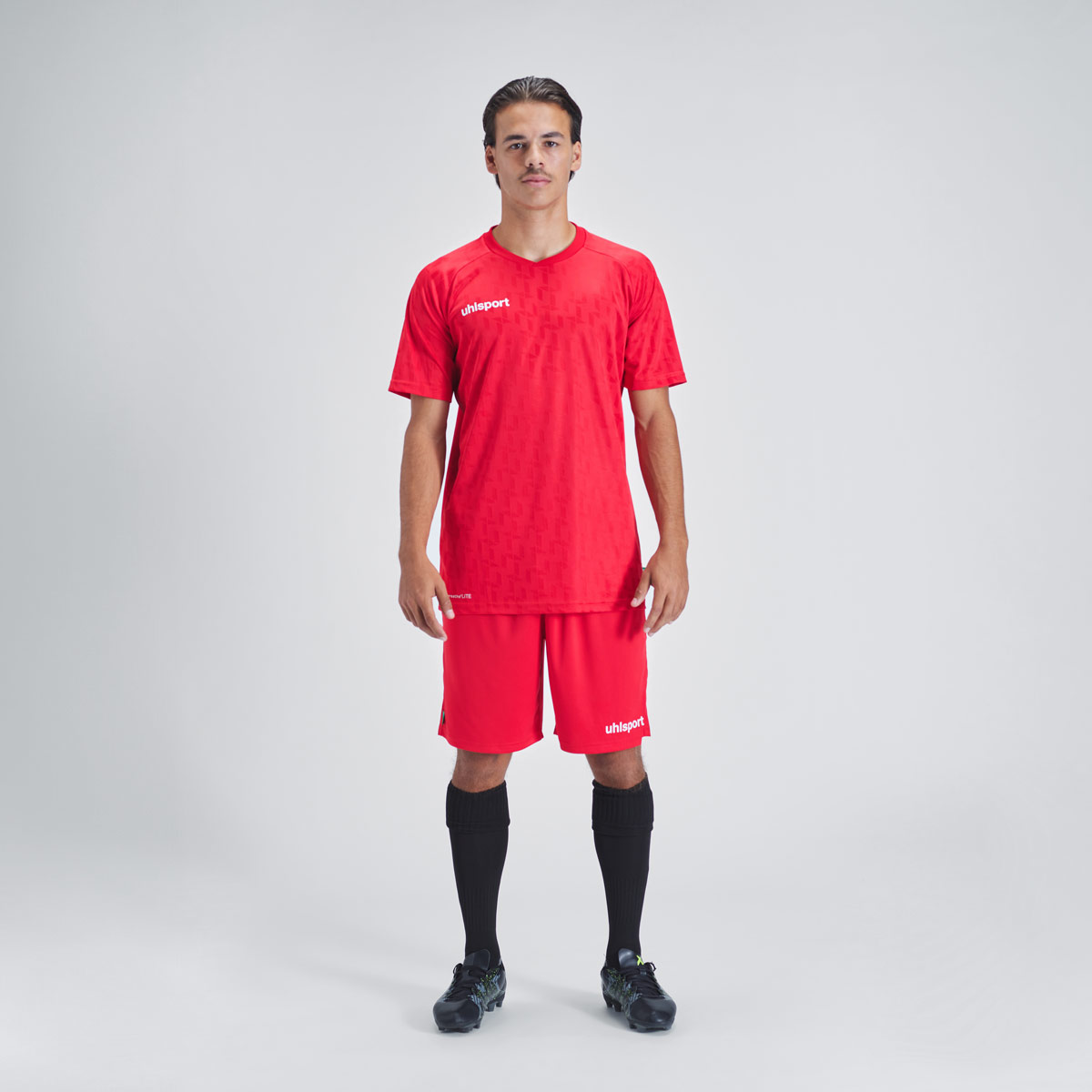 Division 28 Shirt Kurzarm Red Worn 03