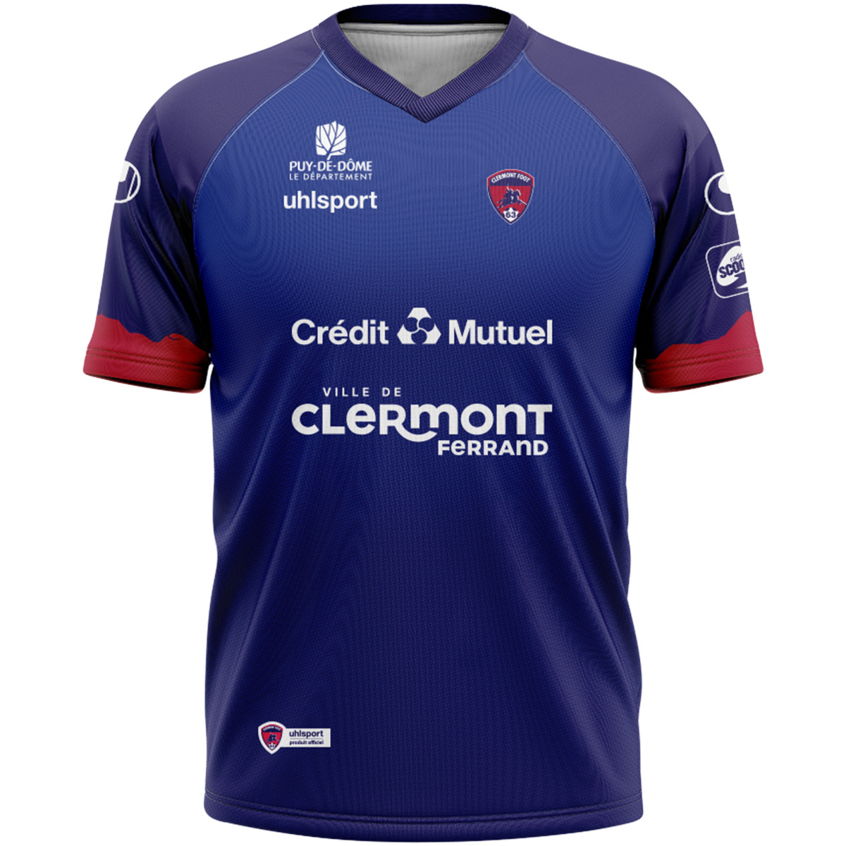 Clermont Foot Auswärtstrikot 2022 23 Front Ansicht