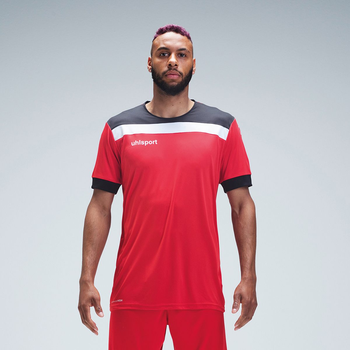 OFFENSE 23 TRIKOT KURZARM rot schwarz weiß Worn