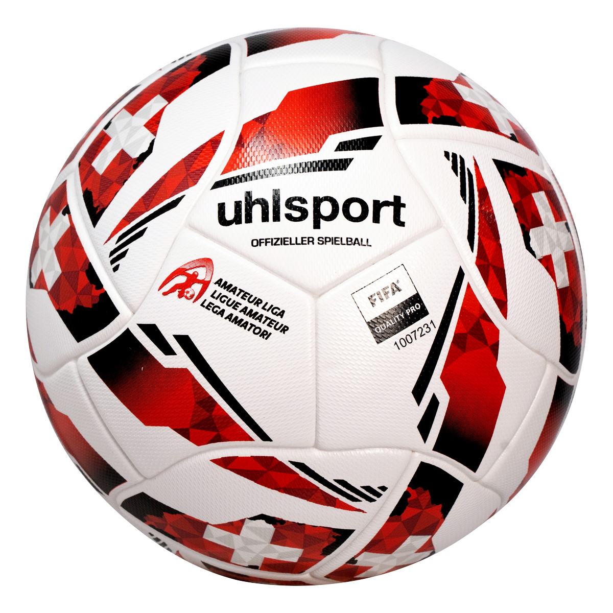 Uhlsport Fußball Schweizer 2. Liga Weiß Rot Schwarz 