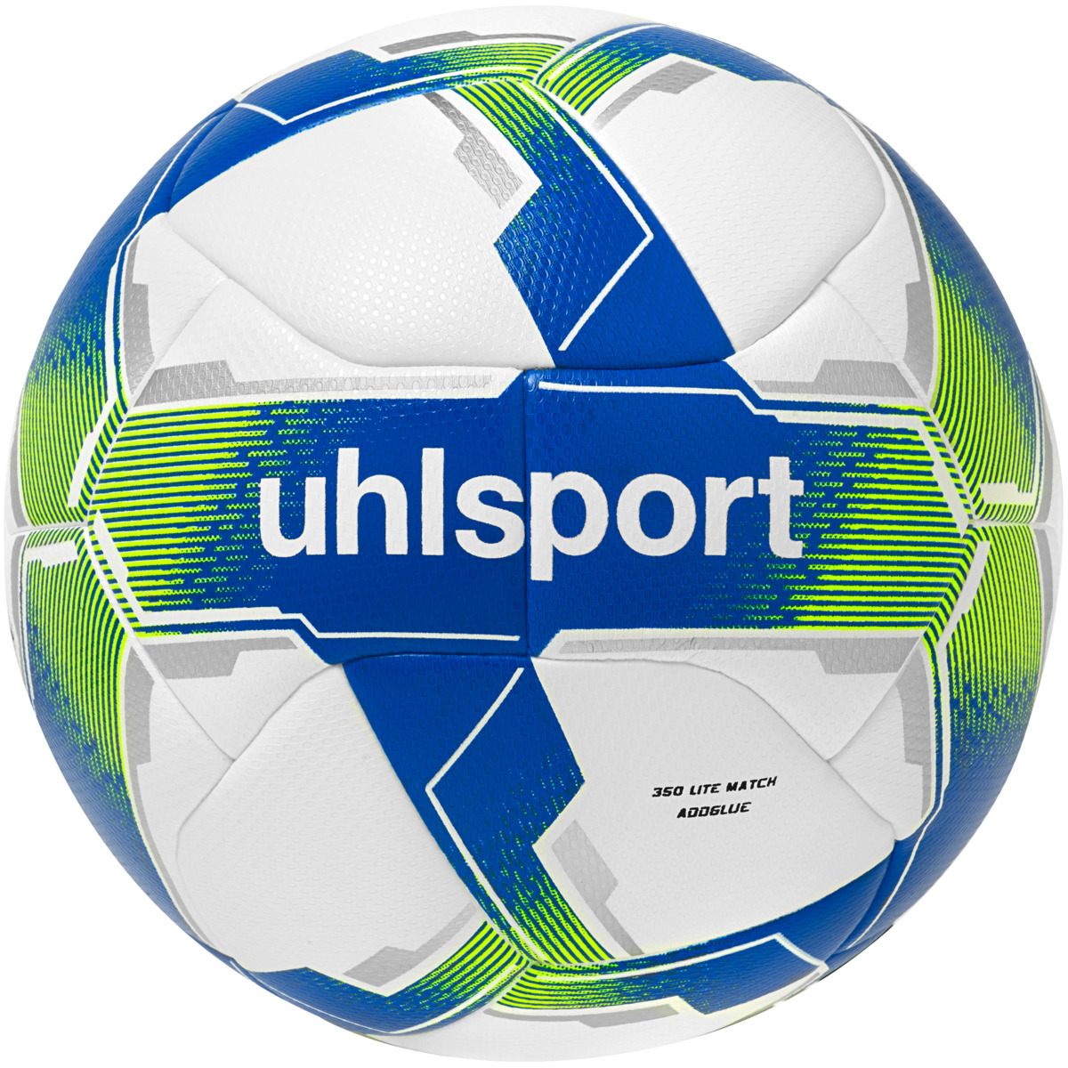 Uhlsport Fußball 350 Lite Match Addglue Weiß Blau Grüm