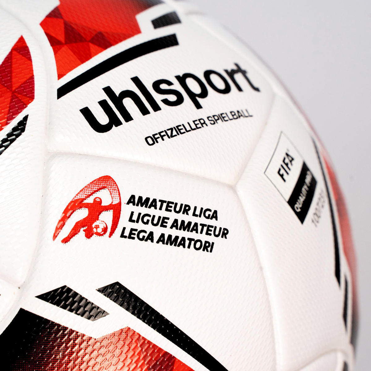 Uhlsport Fußball Schweizer 2. Liga Weiß Rot Schwarz 